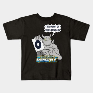 Grumpy Gargoyle 0 F#$K given Kids T-Shirt